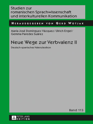 cover image of Neue Wege zur Verbvalenz II